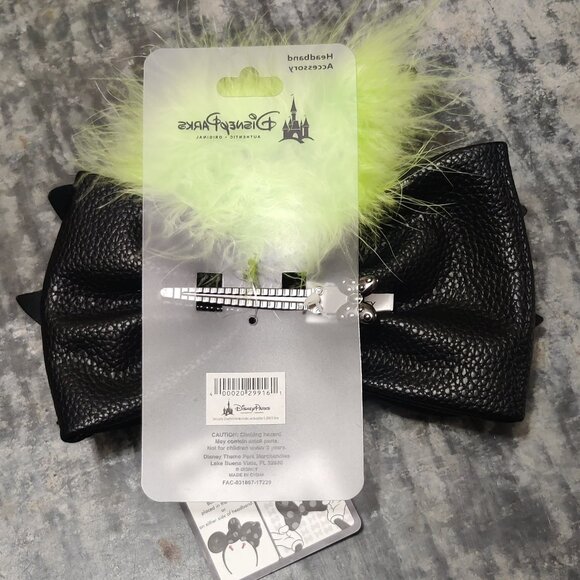 Disney Maleficent Bow for Minnie Mouse Ears Headband - New with Tag - Picture 5 of 9